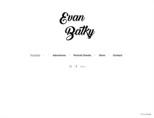 Tablet Screenshot of evanbatky.com